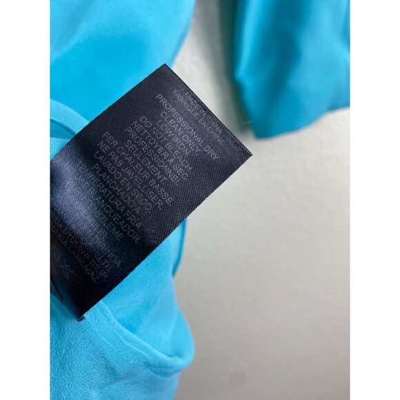 Tibi Silk lined Aqua Blue Shift Dress Women 2 Event Business Formal Party Modest - Picture 10 of 12